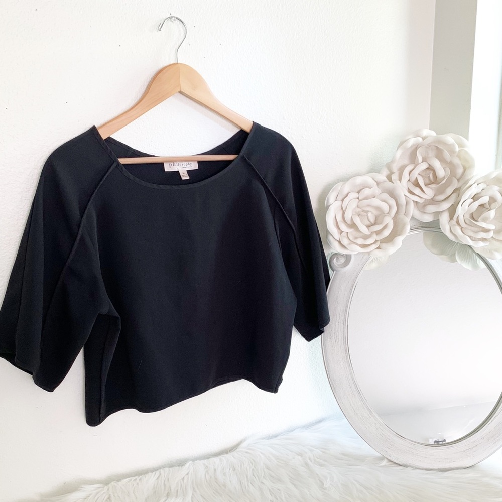 Philosophy Black Career Blouse M